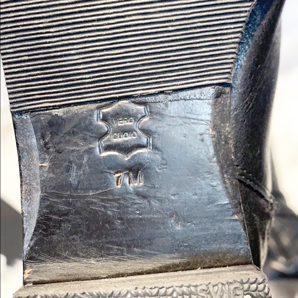 Via Spiga Gabrielle Black Knee Boots Buckle Detail size 7 - Picture 15 of 16